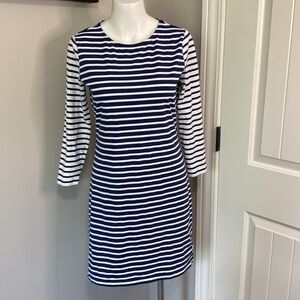 Vineyard Vines Cotton Striped Knit Dress Nautical Costal Sz XS